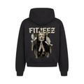 Hoodie Marie Magdala FITJEEZ noir, vue de dos sur fond blanc