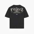 T-shirt Crown of Faith ESTHER noir, vue de dos sur fond blanc