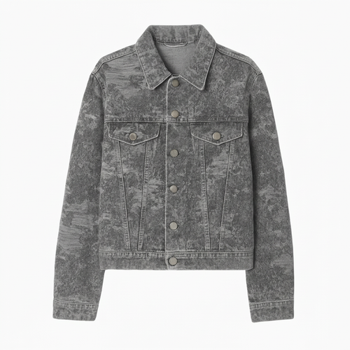 Veste Stone Grey FITJEEZ, vue de face sur fond blanc