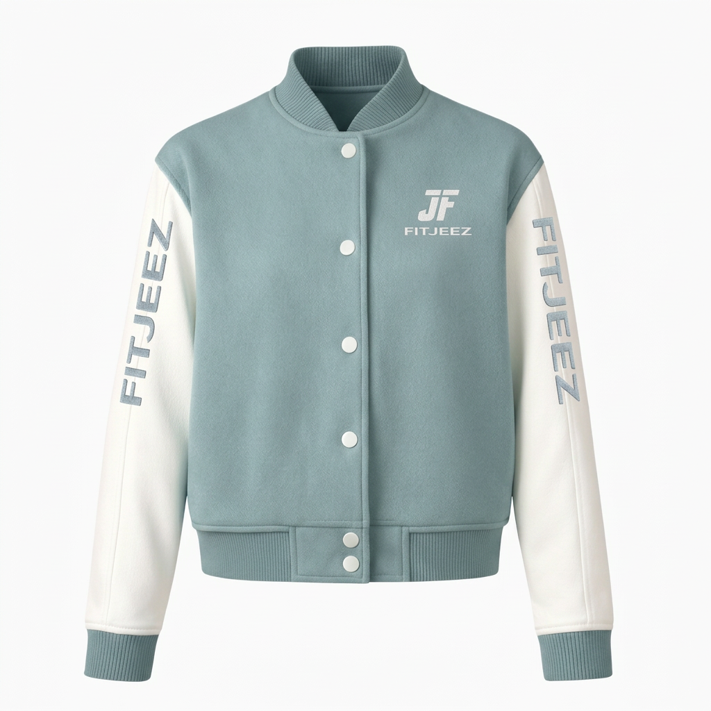 Veste bomber Élévation FITJEEZ, vue de face sur fond blanc