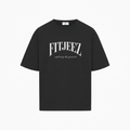 T-shirt FITJEEZ Exploring the Greatest Classique noir, vue de face sur fond blanc