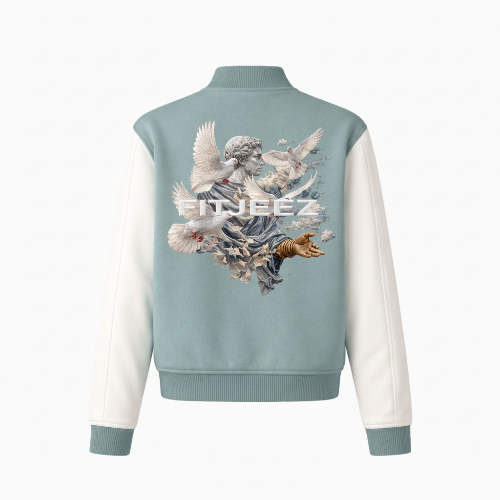 Veste bomber Élévation FITJEEZ, vue de dos sur fond blanc